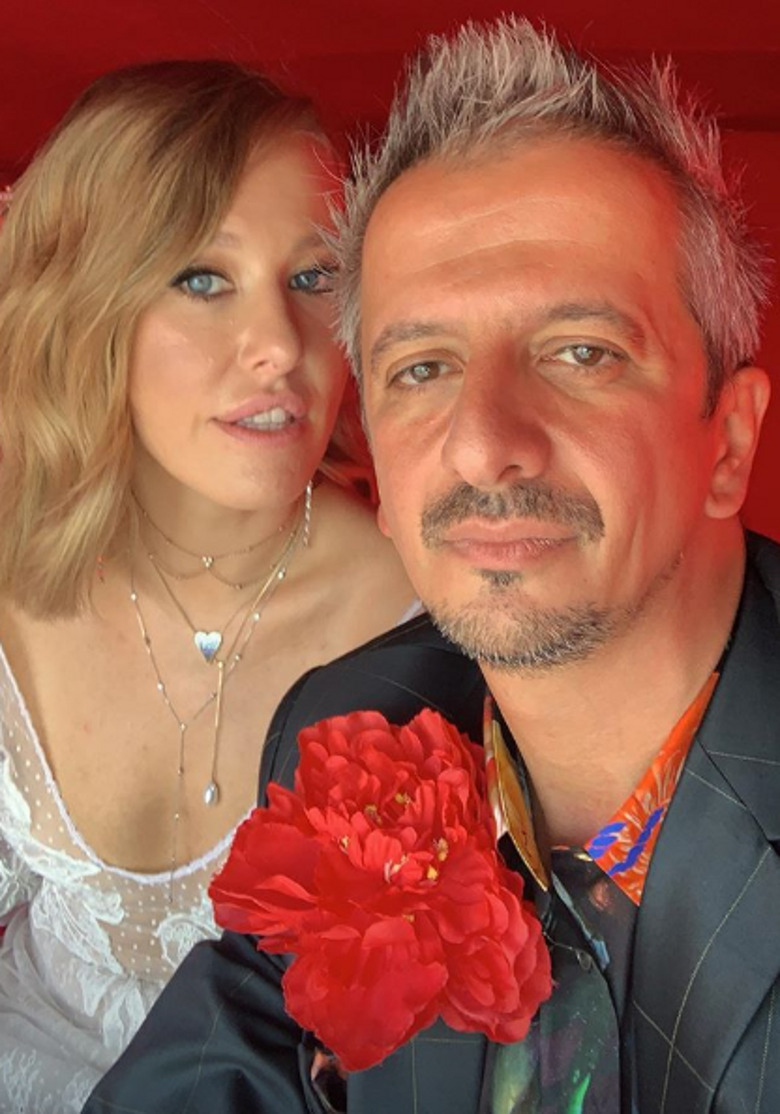 Ксения Собчак и Константин Богомолов в день свадьбы