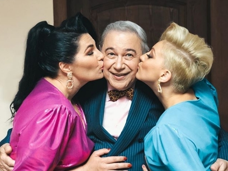 Евгений Петросян на съемках «Юморины» в Сочи