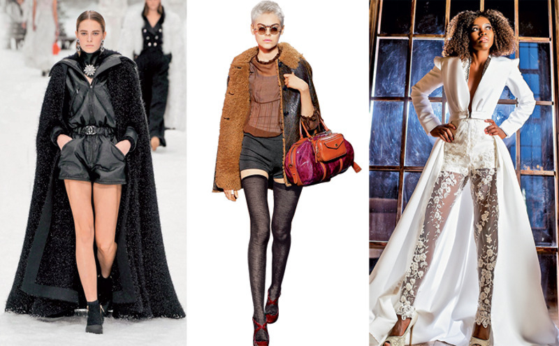 Шорты остаются на пике популярности даже осенью