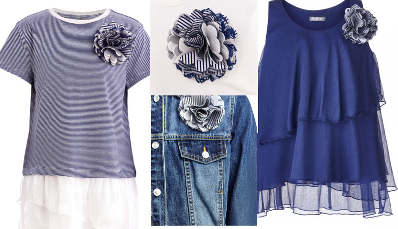 Брошь-цветок подойдет к любому образу