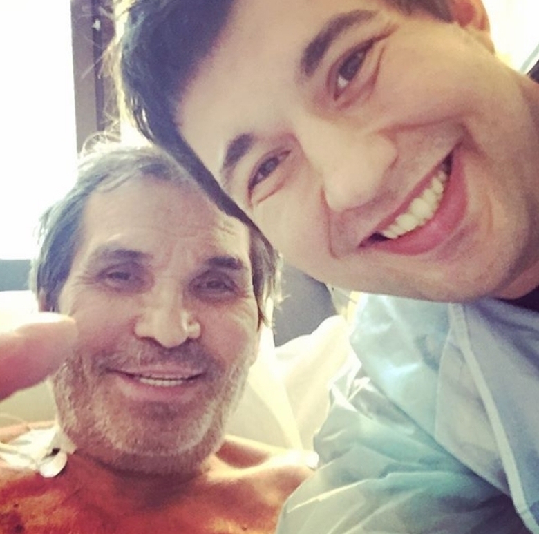 Бари Алибасов с сыном