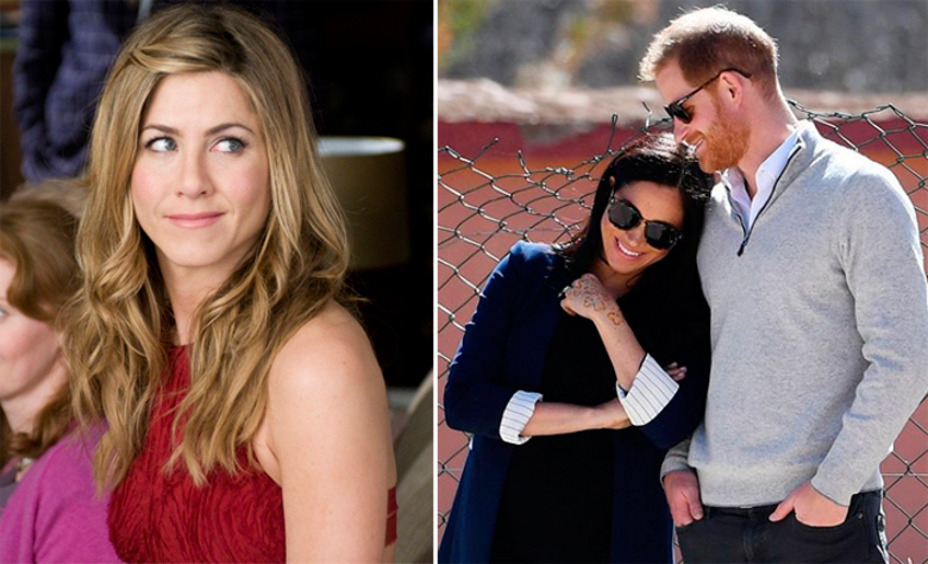 Дженнифер Энистон/Меган Маркл и принц Гарри