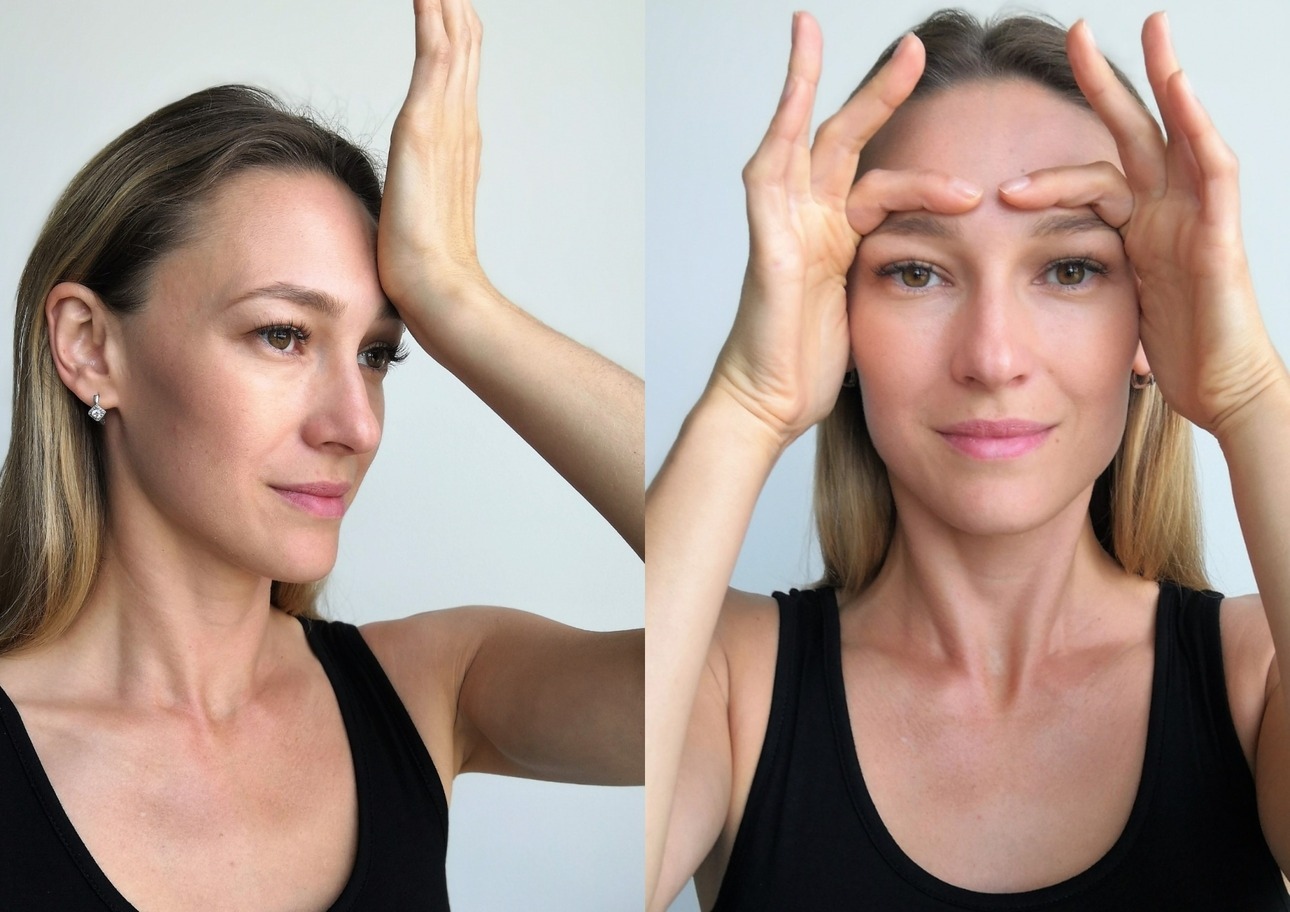 упражнение для гладкого лба