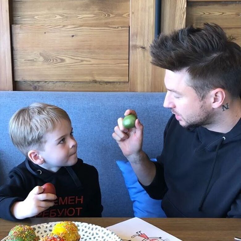 Сергей Лазарев с сыном Никитой