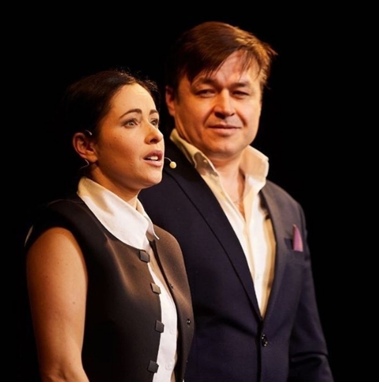 Любовь Тихомирова и Ласло Долински