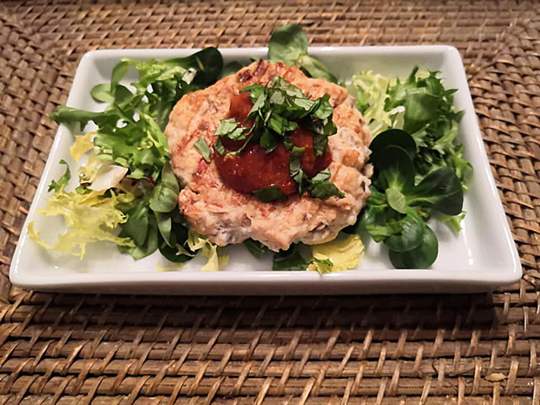 Куриная котлета с грибами