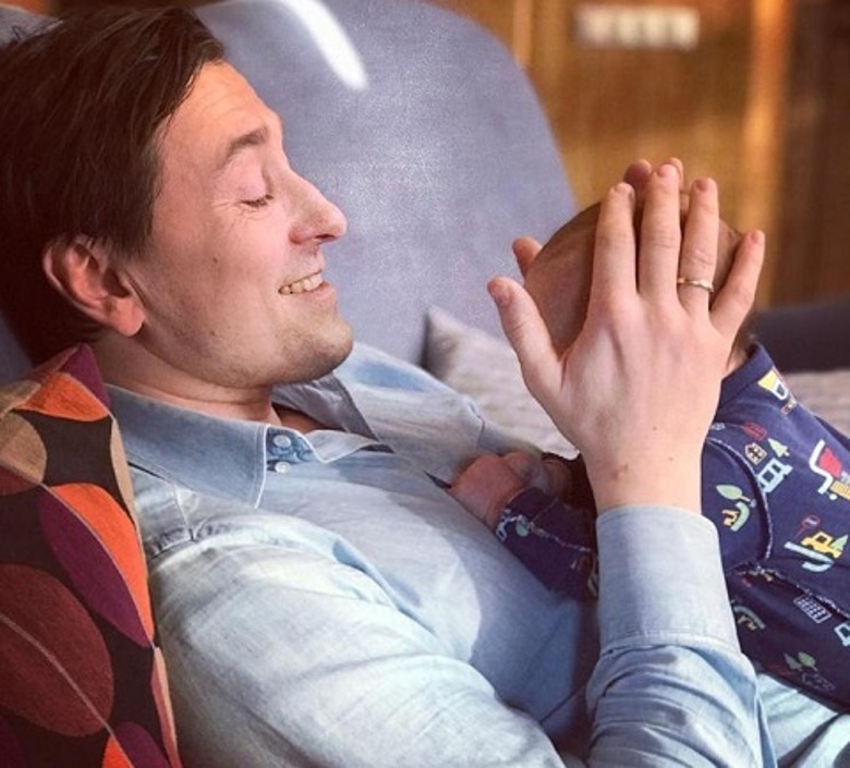 Сергей Безруков с сыном