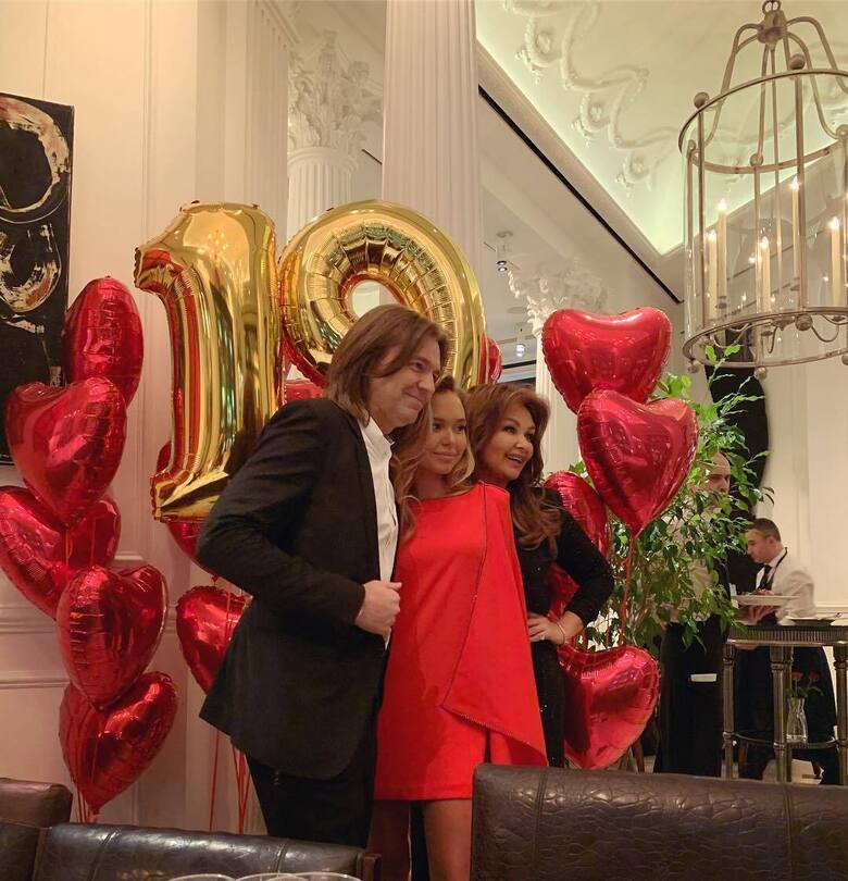 День рождения Стефании. Дмитрий, Стефаний и Елена Маликовы