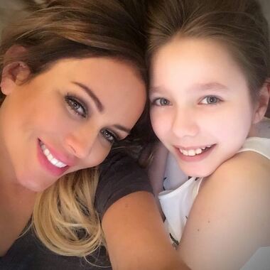 Юлия Началова с дочерью Верой