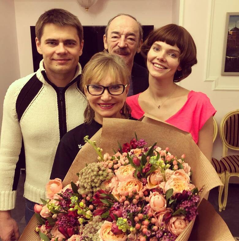 Сергей, Михаил, Лиза Боярские и Лариса Луппиан