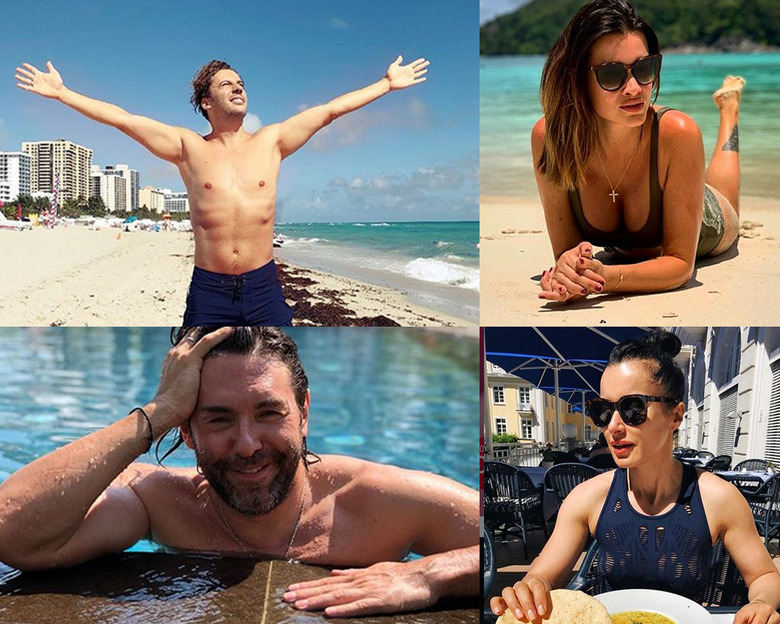 Знаменитости "дразнят" фанатов фото в купальных костюмах