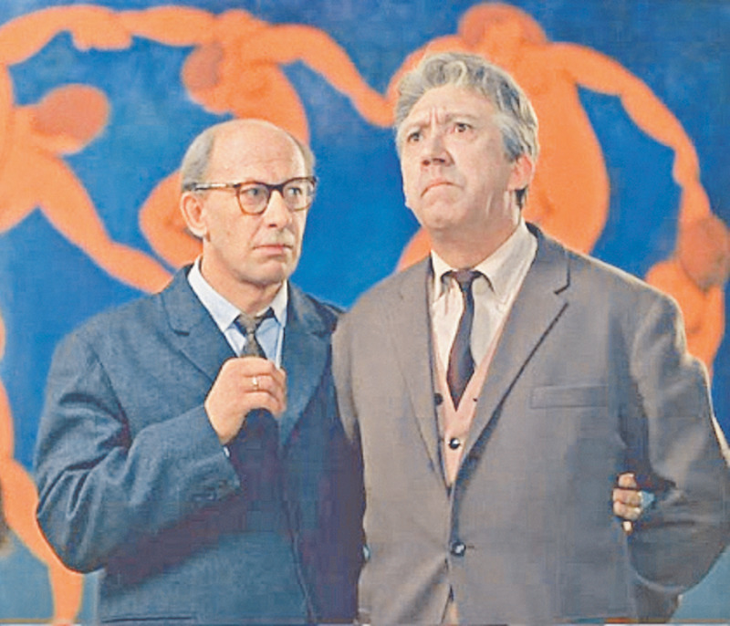 Евгений Евстигнеев и Юрий Никулин