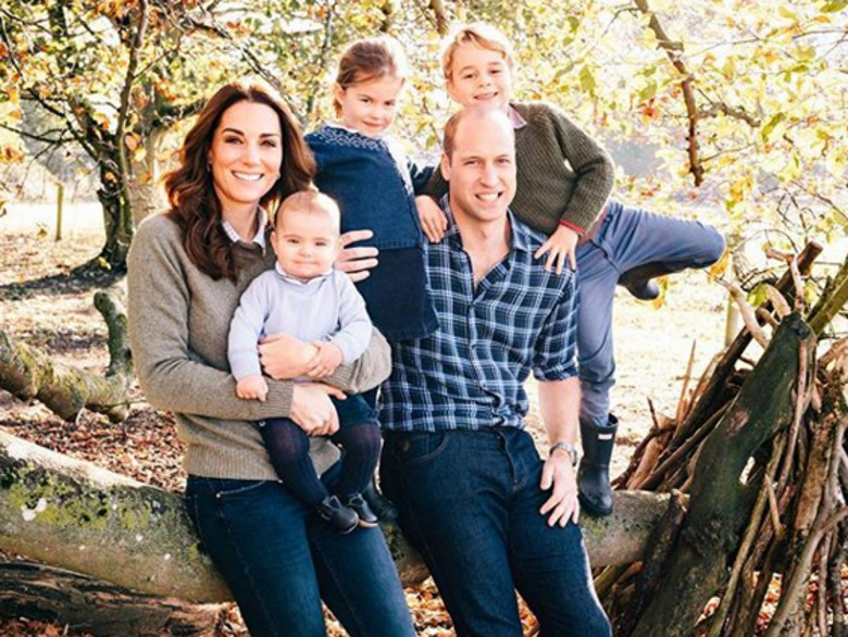 Герцог и герцогиня Кембриджские с детьми