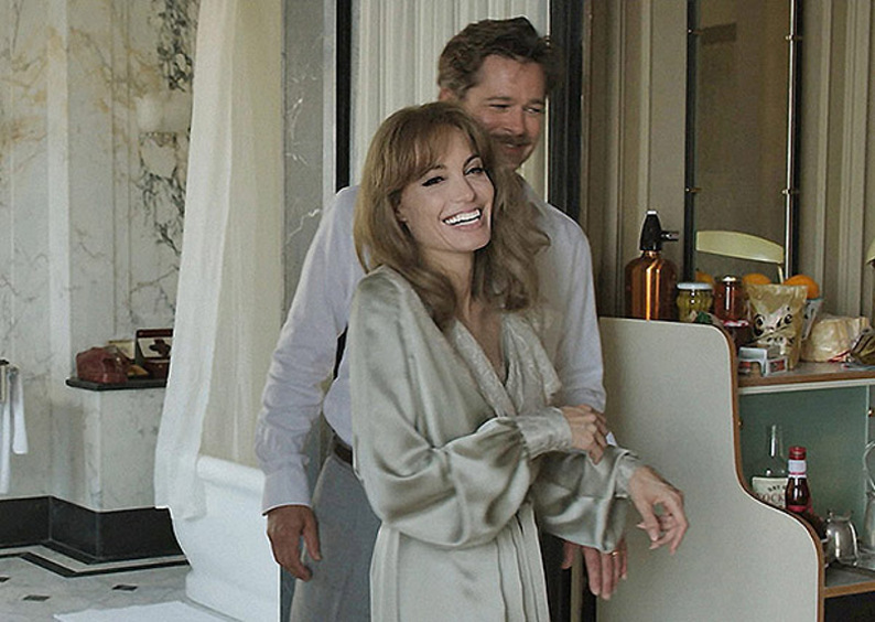 Анджелина Джоли и Брэд Питт в фильме "Лазурный берег"