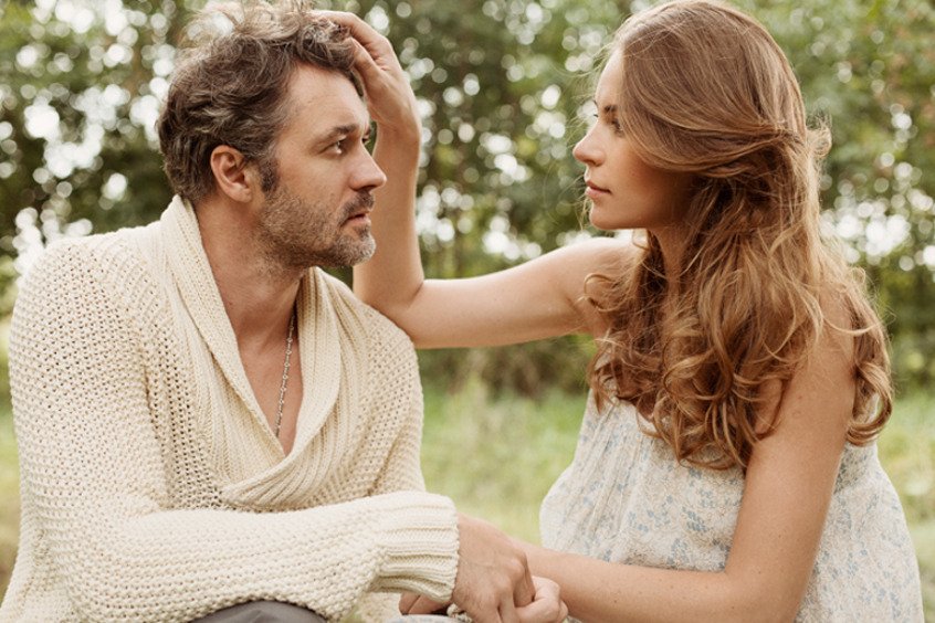 Актер Павел Трубинер с женой Юлией Мельниковой