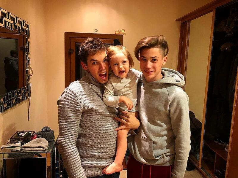 У Павла Трубинера подрастают два сыночка и лапочка-дочка