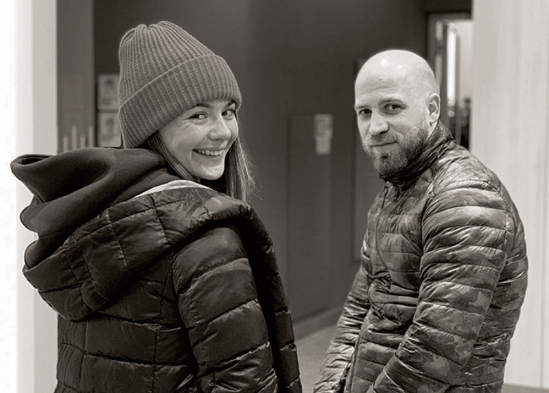 Карина Разумовская с мужем