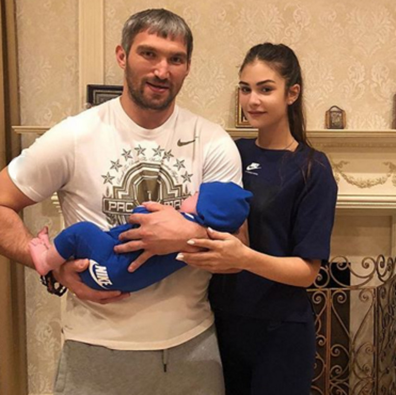 Анастасия Шубская и Александр Овечкин с сыном