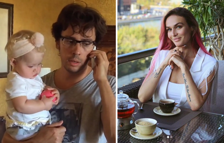 Максим Галкин с дочерью/Алена Водонаева