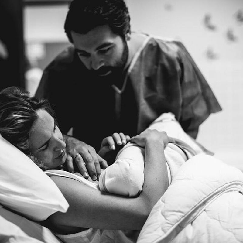 Первое фото в роддоме