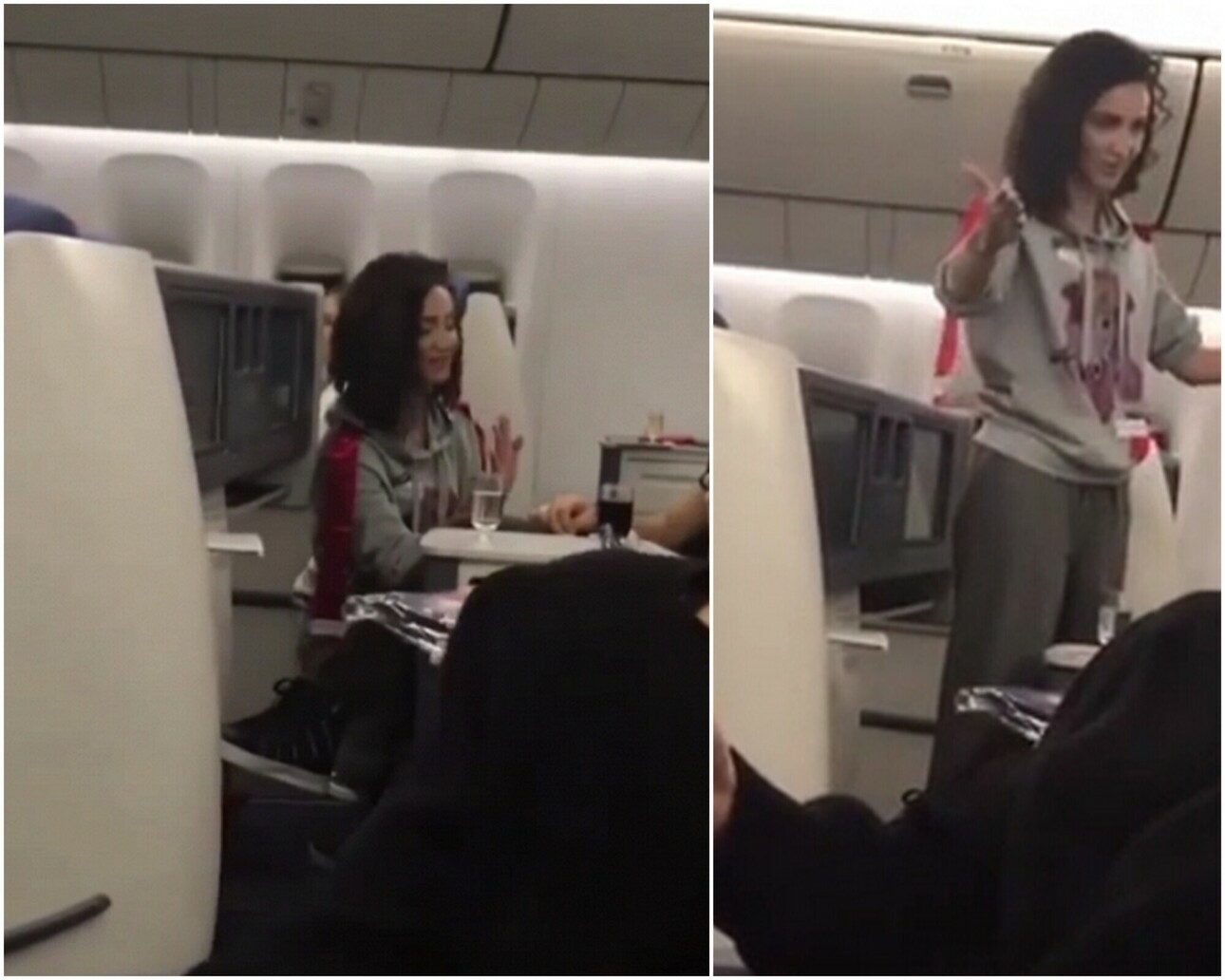 Захмелевшая Бузова приставала к пассажирам самолета