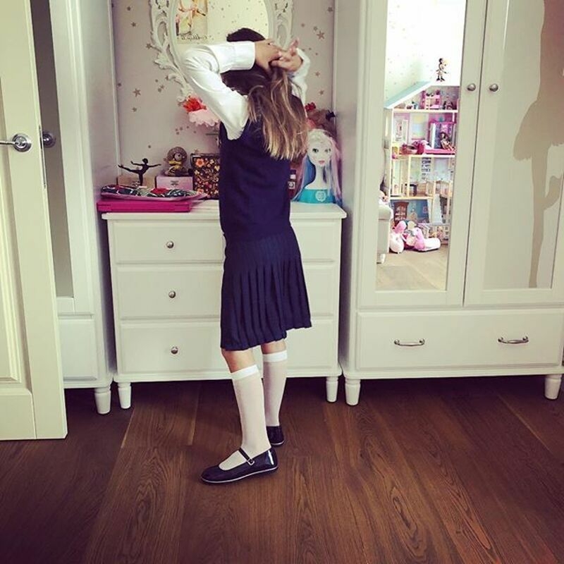 Нина стала первоклассницей