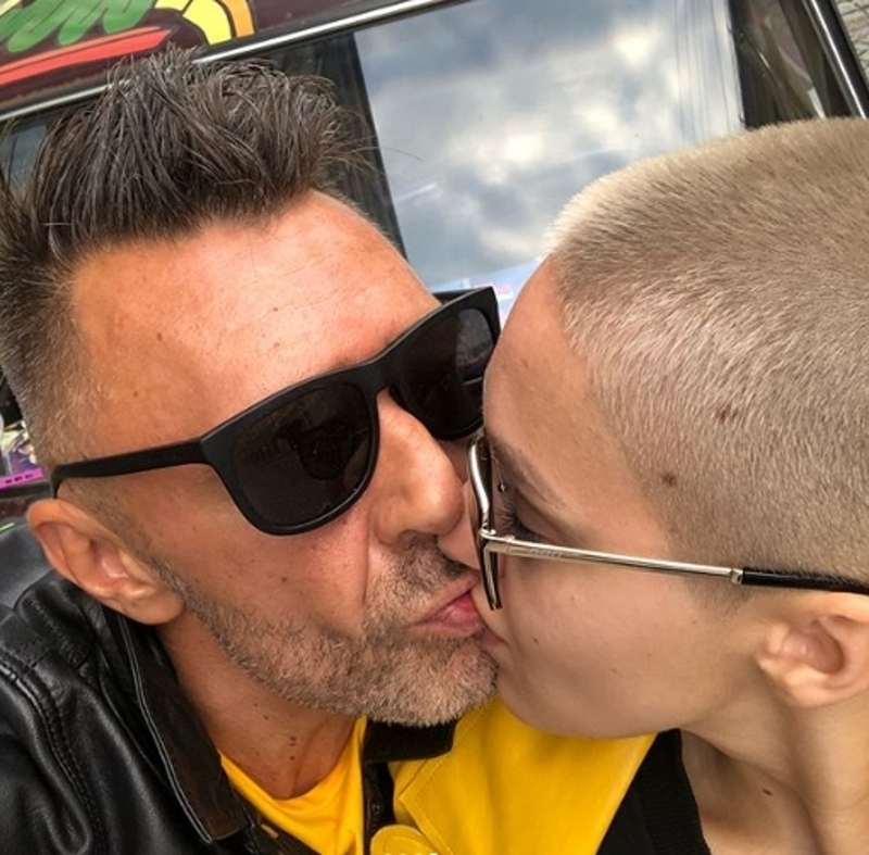 Сергей Шнуров и Ксения Костровская