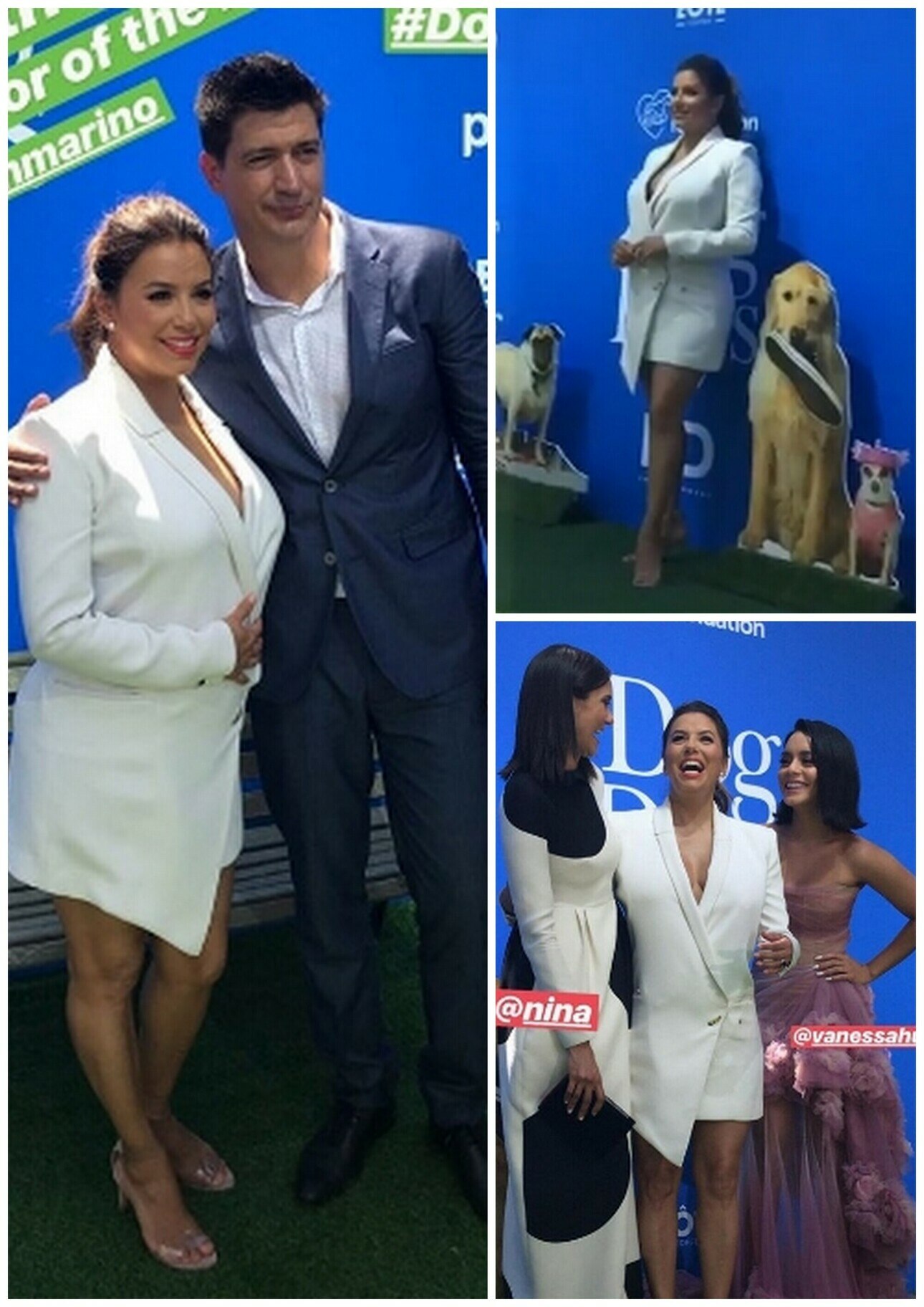 Располневшая Ева Лонгория уверенно позировала в белом мини