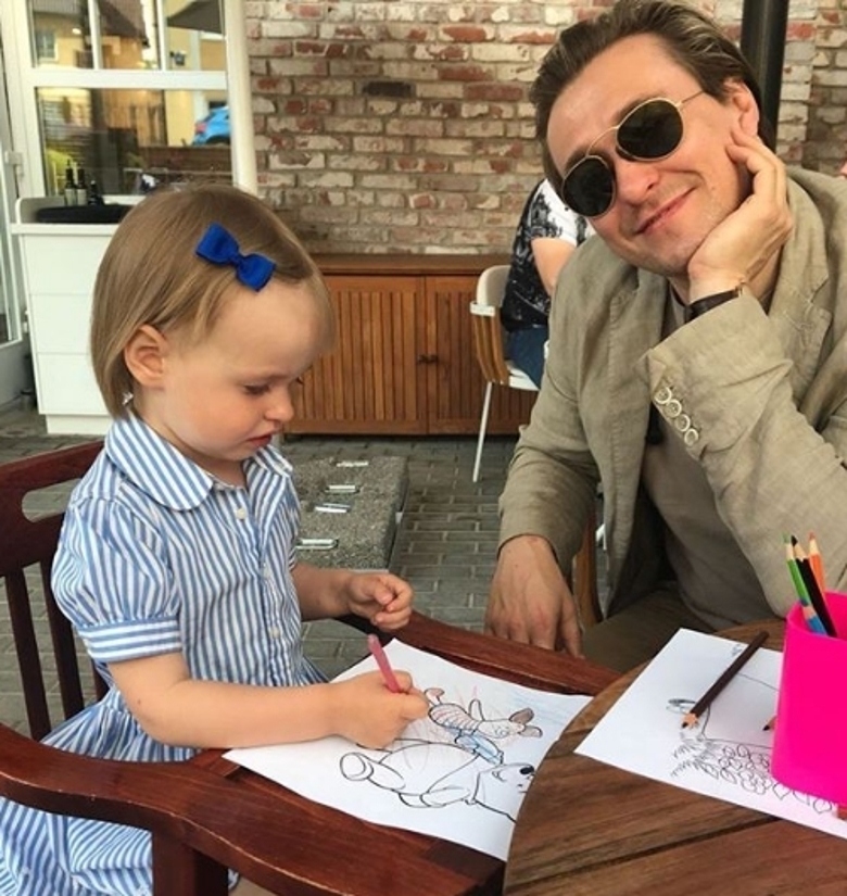 Сергей Безруков с дочкой Машей