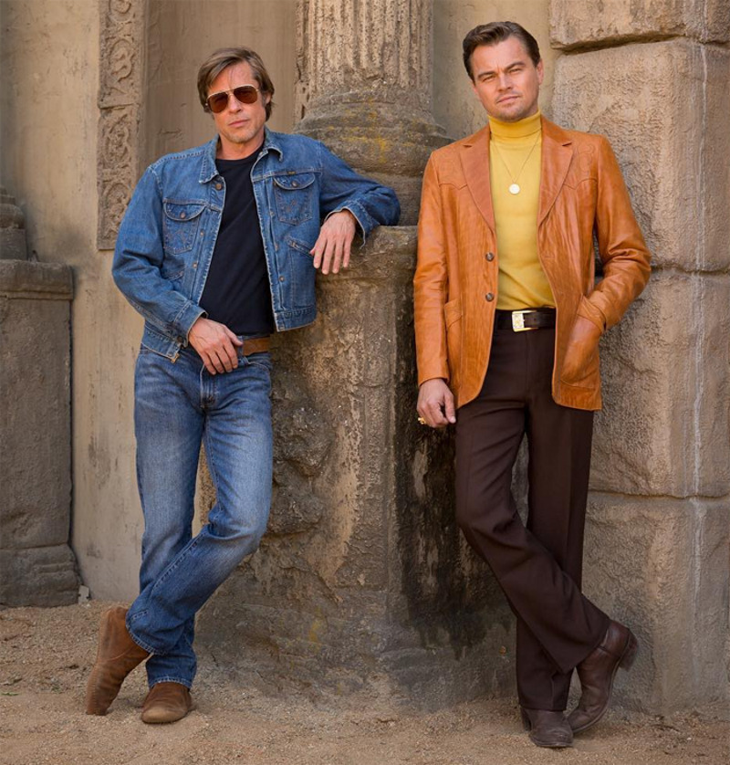 Леонардо Ди Каприо и Брэд Питт на первом кадре нового фильма