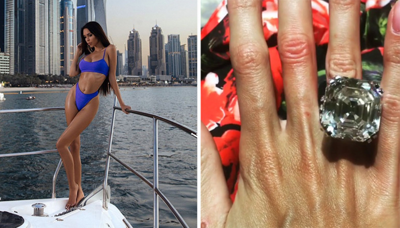 Ксения Царицына гордится своей коллекцией бриллиантов, в том числе кольцом с камнем в 70 карат