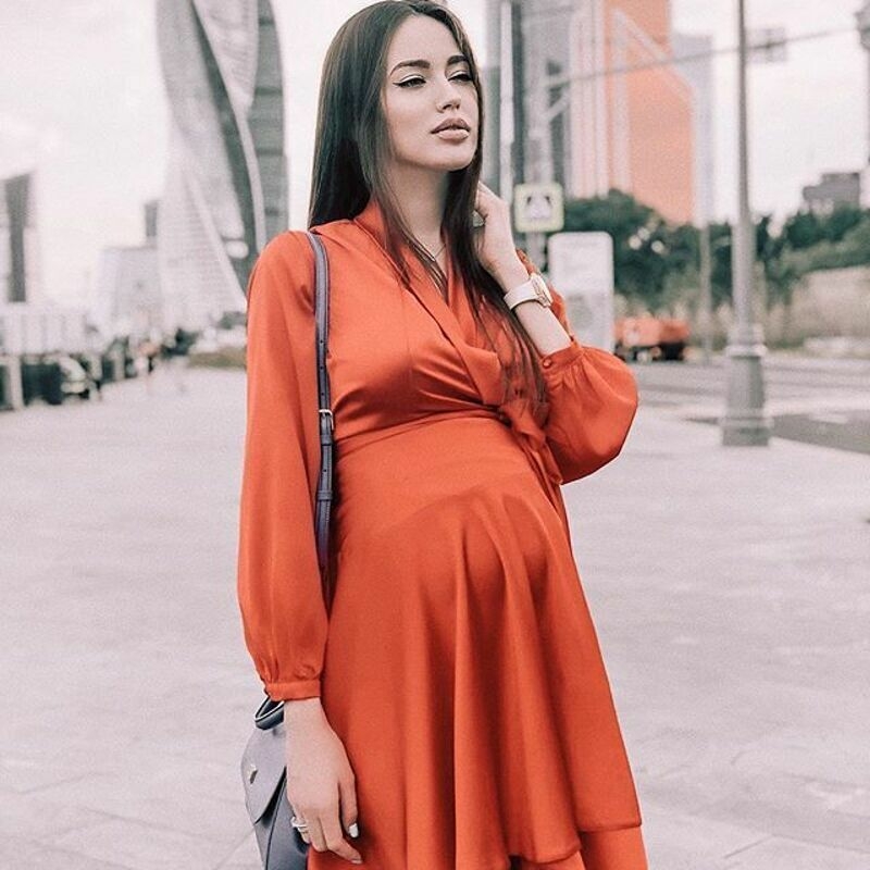 У беременной модели недостаток веса