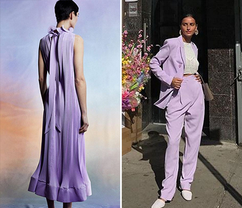 Все оттенки сиреневого сейчас актуальны