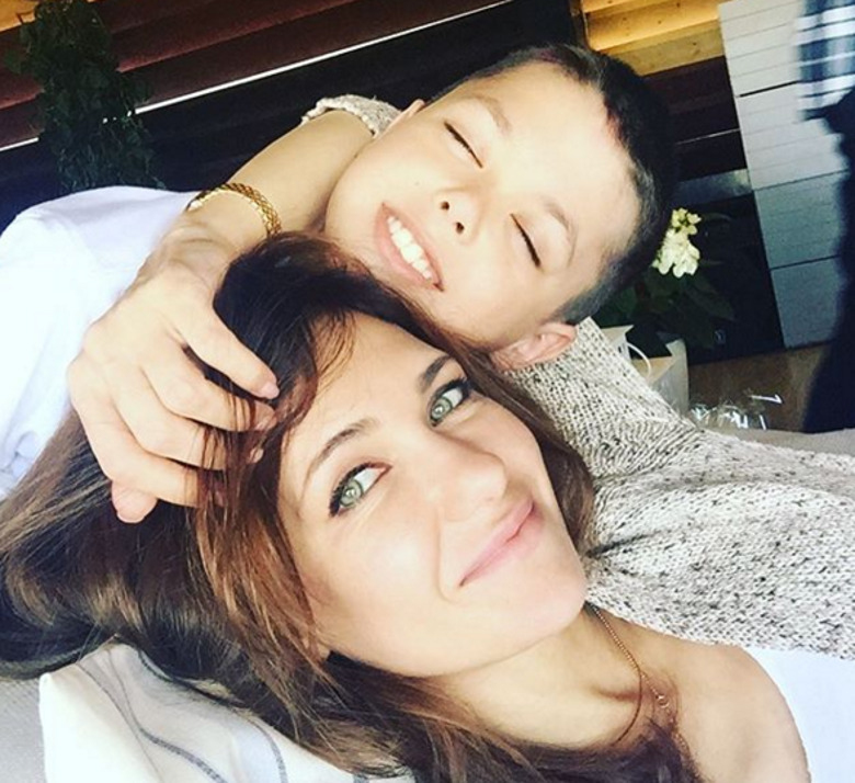 Екатерина Климова с сыном Матвеем