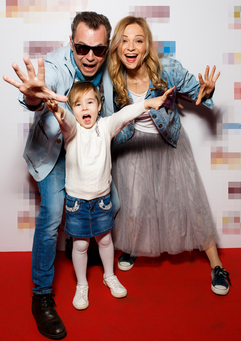 Владимир Левкин с женой и дочерью