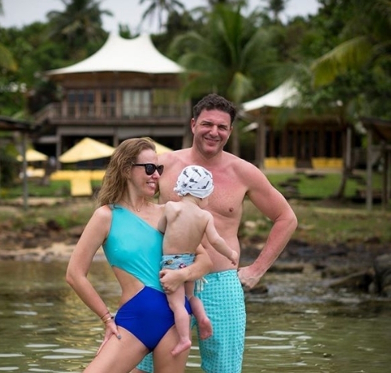 Ксения Собчак с мужем и сыном