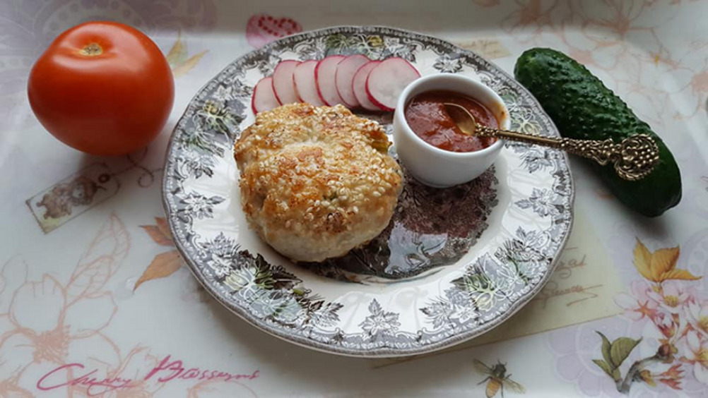 Котлеты из индейки в кунжутной панировке