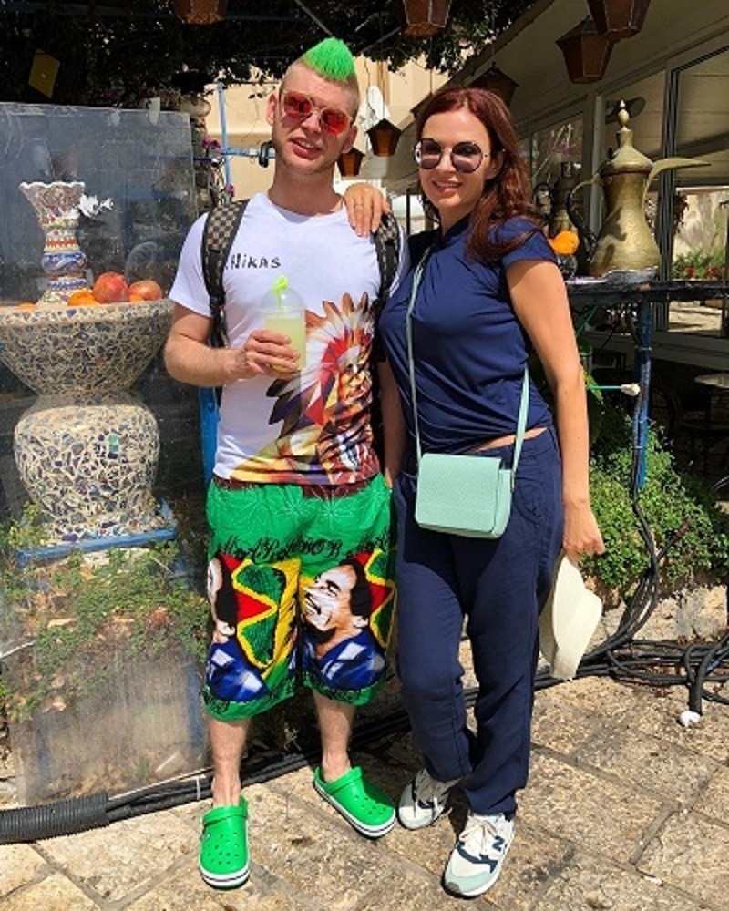 Эвелина со старшим сыном