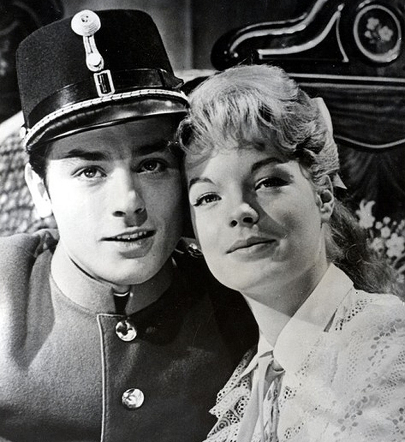 Ален Делон и Роми Шнайдер познакомились на съемках фильма "Кристина"