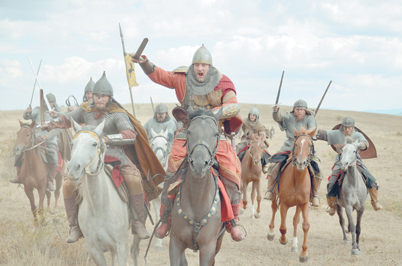 Для роли княза Ярослава в сериале «Золотая орда», Александру понадобилсмя не только актерский талант, но и отменная физическая форма