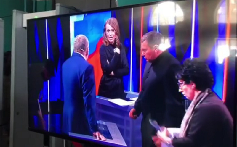 В ходе дебатов между Ксенией Собчак и Владимиром Жириновским произошел конфликт