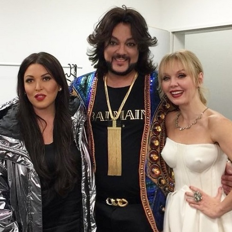 Валерия с Филиппом Киркоровым и Ириной Дубцовой