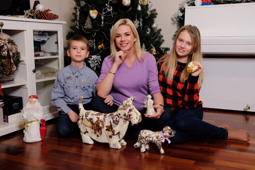 Анастасия Трегубова с детьми