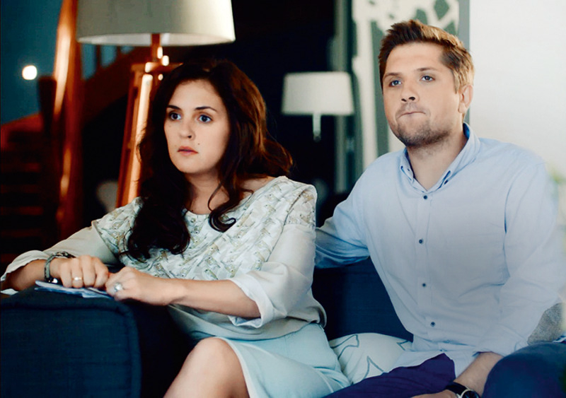 С экранной женой Марией Шумаковой в популярном телефильме «Сладкая жизнь»