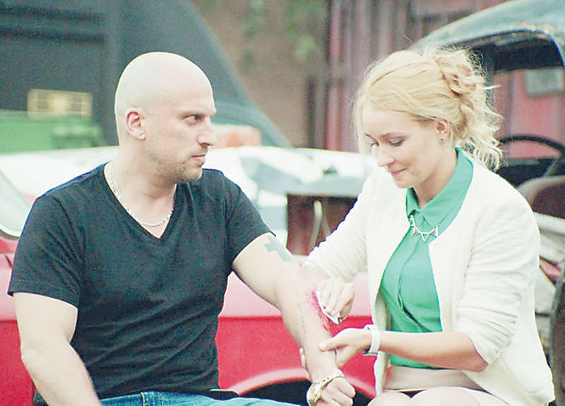 Еще одной яркой работой Анастасии стала роль в сериале «Физрук», где актриса отлично сработалась с Дмитрием Нагиевым