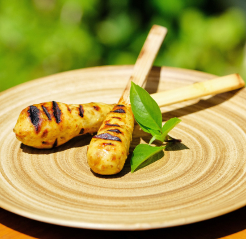 Шашлык из рубленной курицы по-балийски