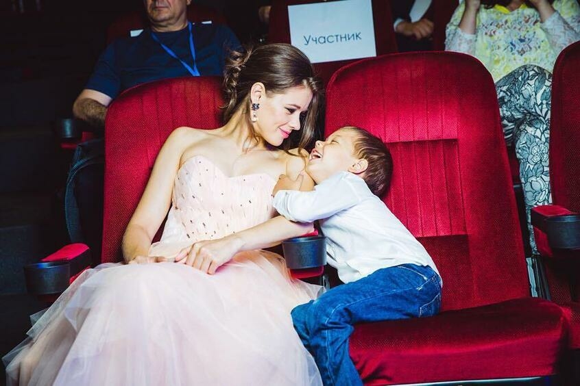 Екатерина Шпица с сыном Германом