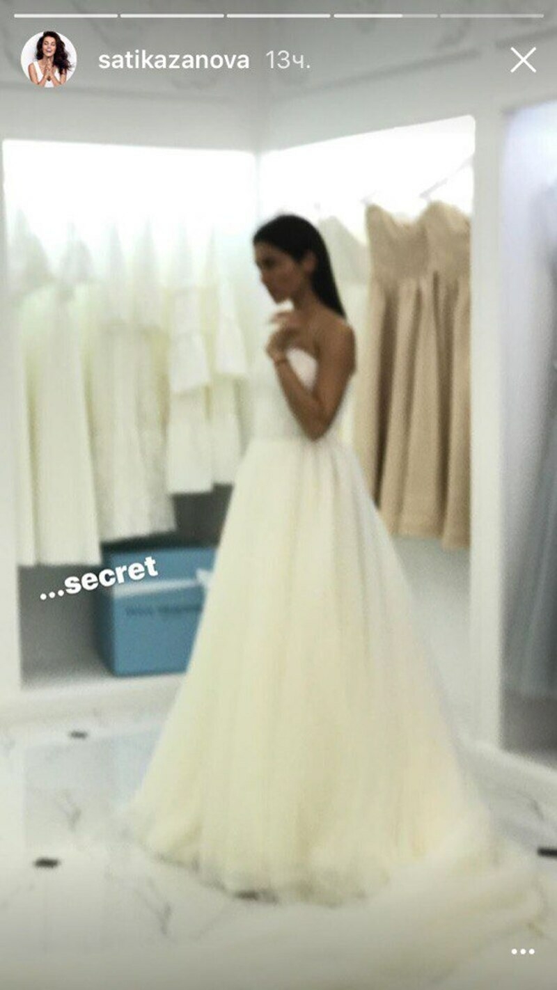 Сати Казанова нашла платье мечты для будущей свадьбы