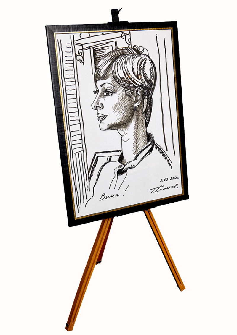 Портрет Виктории нарисовал Таир Салахов