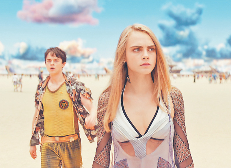 Дэйн ДеХаан, Кара Делевинь в фильме «Валериан и город тысячи планет»